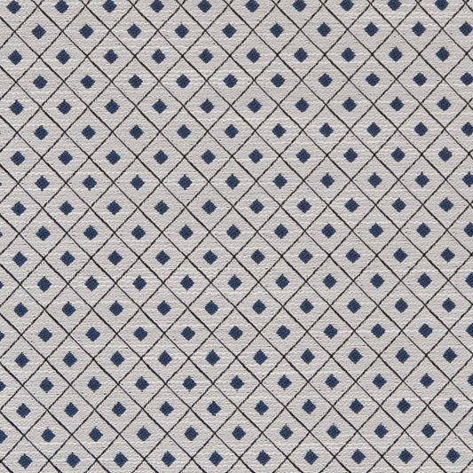 D2154 Diamonds,Small Scale Wedgewood Diamond Blue Charlotte Fabrics