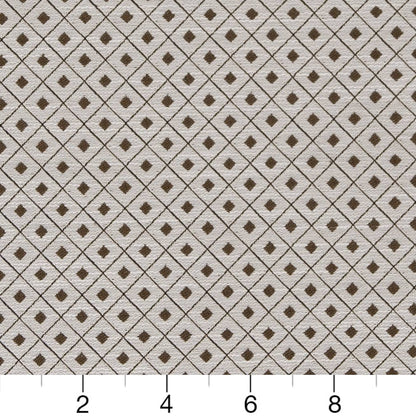 D2158 Diamonds,Small Scale Truffle Diamond Brown Charlotte Fabrics