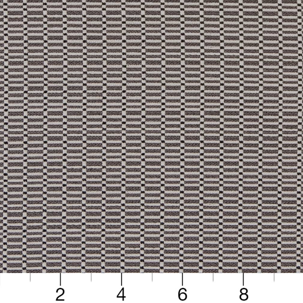 D2160 Small Scale Charcoal Stack Grey & Silver Charlotte Fabrics