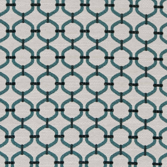 D2169 Abstract & Geometric,Small Scale Aqua Lattice Aqua & Teal Charlotte Fabrics