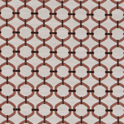 D2171 Abstract & Geometric,Small Scale Salmon Lattice Coral & Peach Charlotte Fabrics