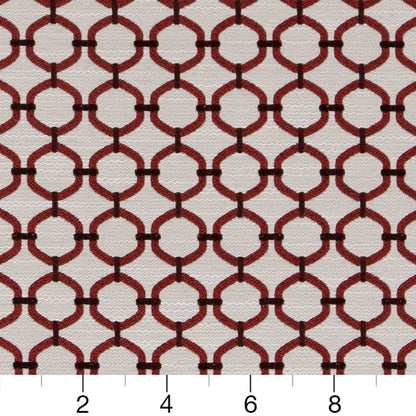 D2172 Abstract & Geometric,Small Scale Ruby Lattice Red & Burgundy Charlotte Fabrics