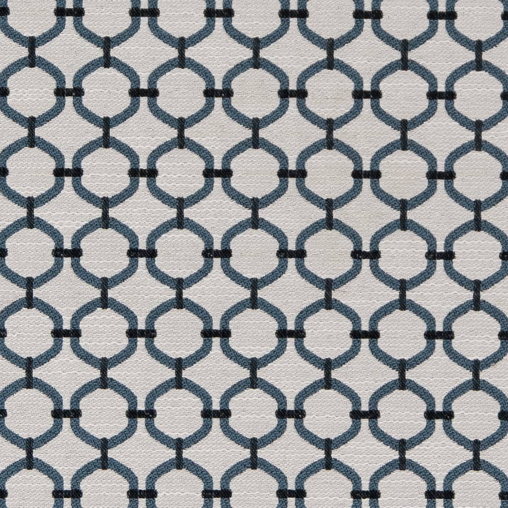 D2173 Abstract & Geometric,Small Scale River Lattice Blue Charlotte Fabrics