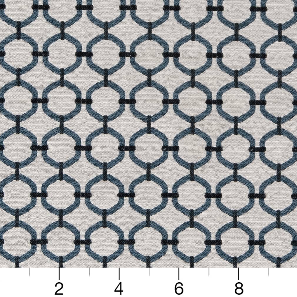 D2173 Abstract & Geometric,Small Scale River Lattice Blue Charlotte Fabrics