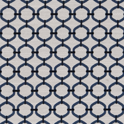 D2174 Abstract & Geometric,Small Scale Wedgewood Lattice Blue Charlotte Fabrics