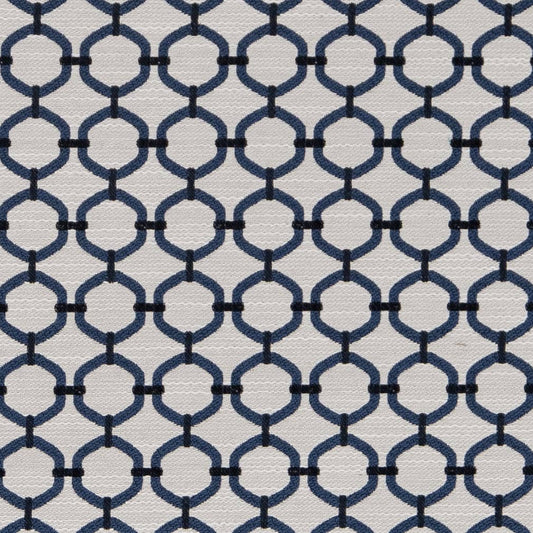 D2174 Abstract & Geometric,Small Scale Wedgewood Lattice Blue Charlotte Fabrics