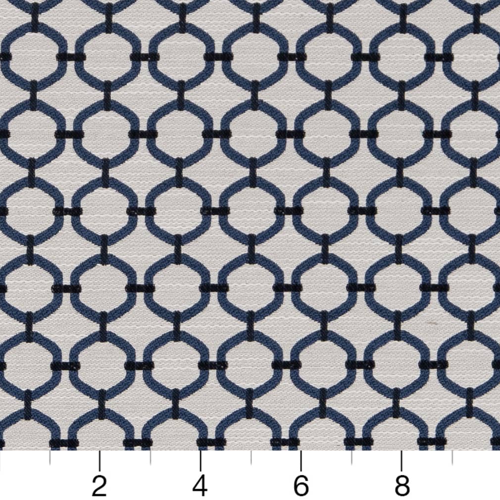 D2174 Abstract & Geometric,Small Scale Wedgewood Lattice Blue Charlotte Fabrics