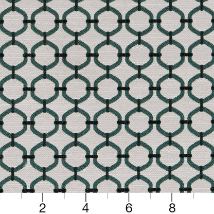 D2177 Abstract & Geometric,Small Scale Jade Lattice Green Charlotte Fabrics