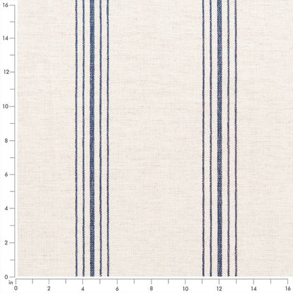 D2276 Stripe Hampton Blue Blue Charlotte Fabrics