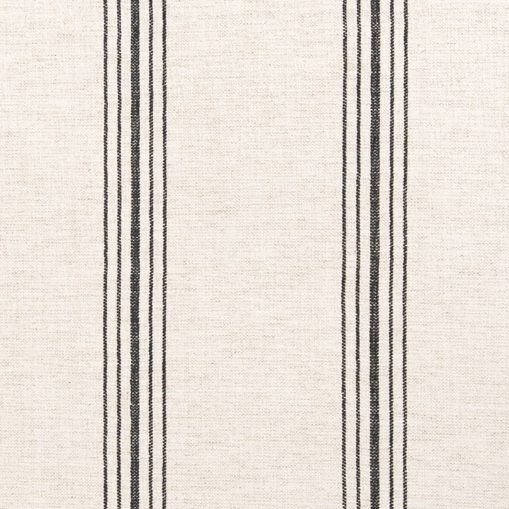 D2277 Stripe Hampton Charcoal Grey & Silver Charlotte Fabrics