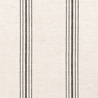 D2277 Stripe Hampton Charcoal Grey & Silver Charlotte Fabrics