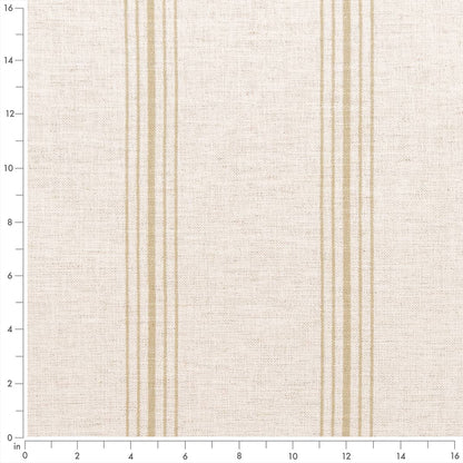 D2280 Stripe Hampton Sand Beige & Taupe Charlotte Fabrics