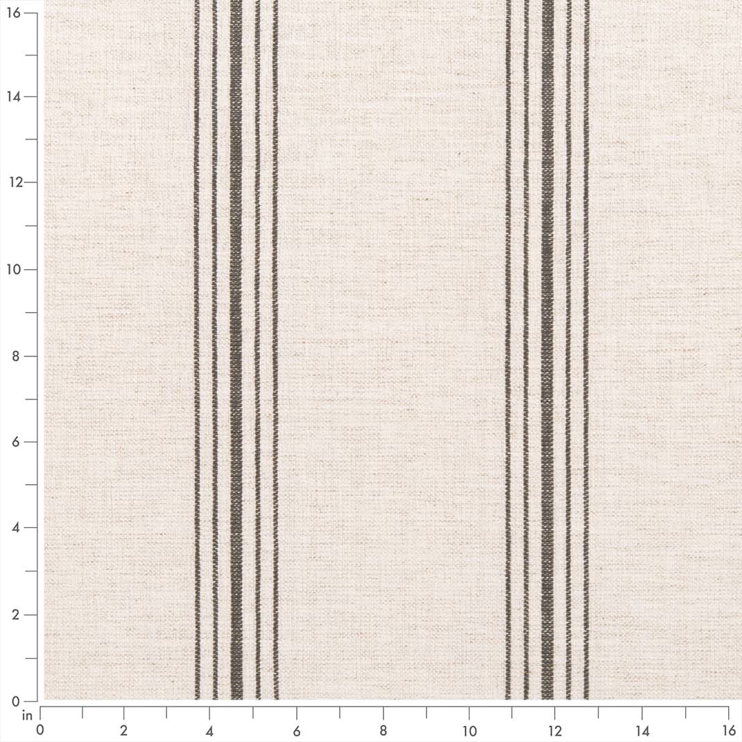 D2281 Stripe Hampton Slate Grey & Silver Charlotte Fabrics