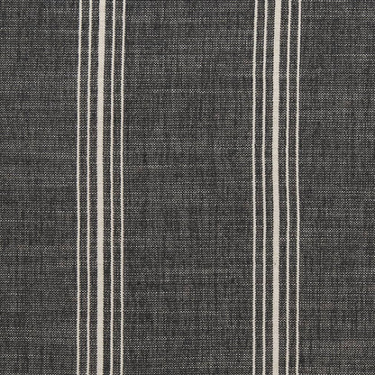 D2283 Stripe Newport Charcoal Grey & Silver Charlotte Fabrics