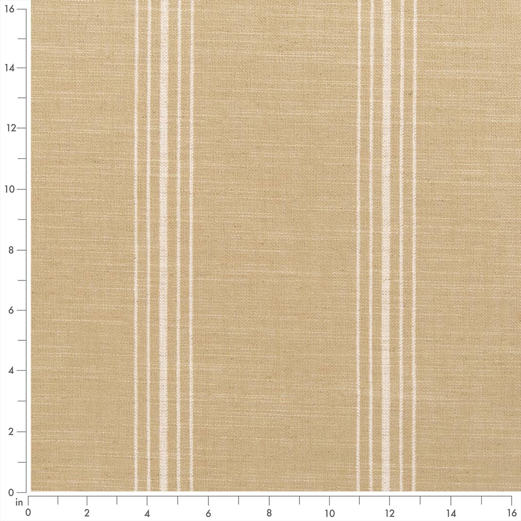 D2285 Stripe Newport Sand Beige & Taupe Charlotte Fabrics