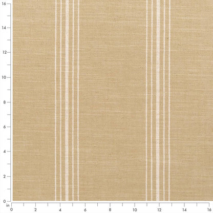 D2285 Stripe Newport Sand Beige & Taupe Charlotte Fabrics