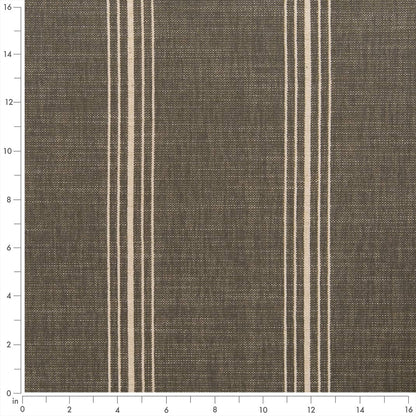 D2286 Stripe Newport Slate Grey & Silver Charlotte Fabrics