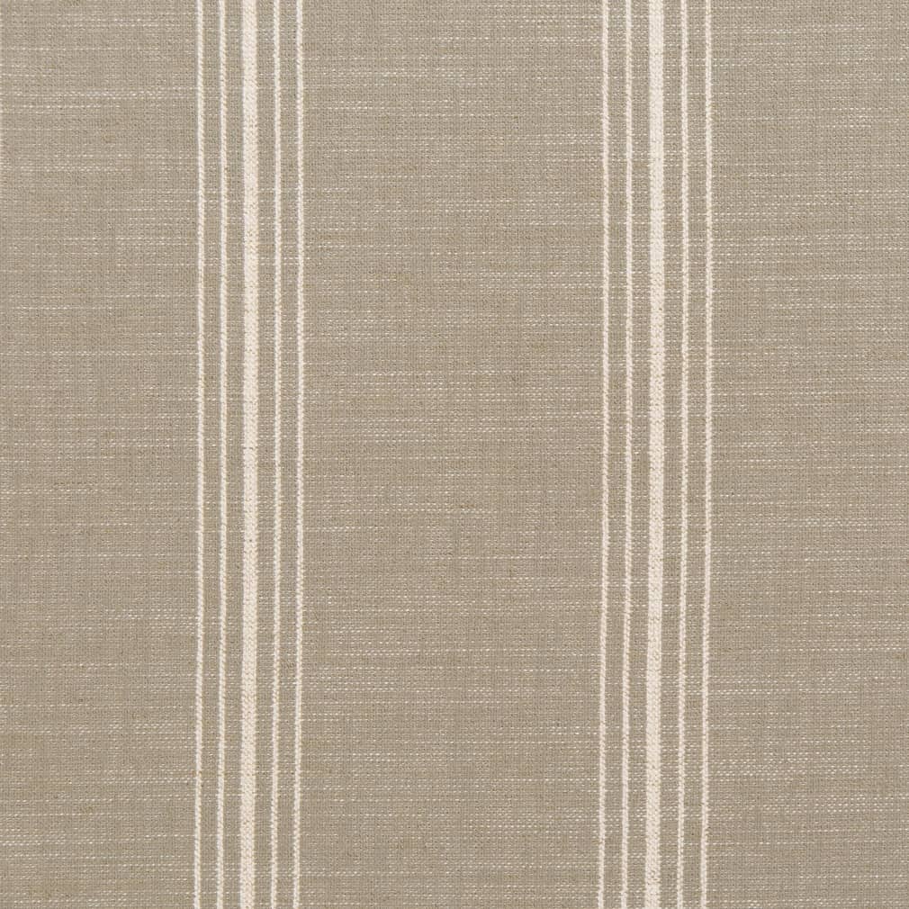 D2287 Stripe Newport Stone Grey & Silver Charlotte Fabrics