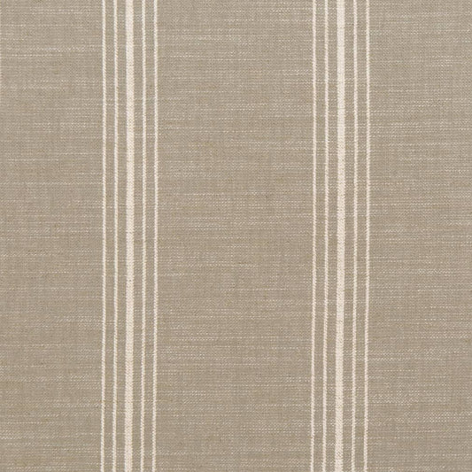 D2287 Stripe Newport Stone Grey & Silver Charlotte Fabrics