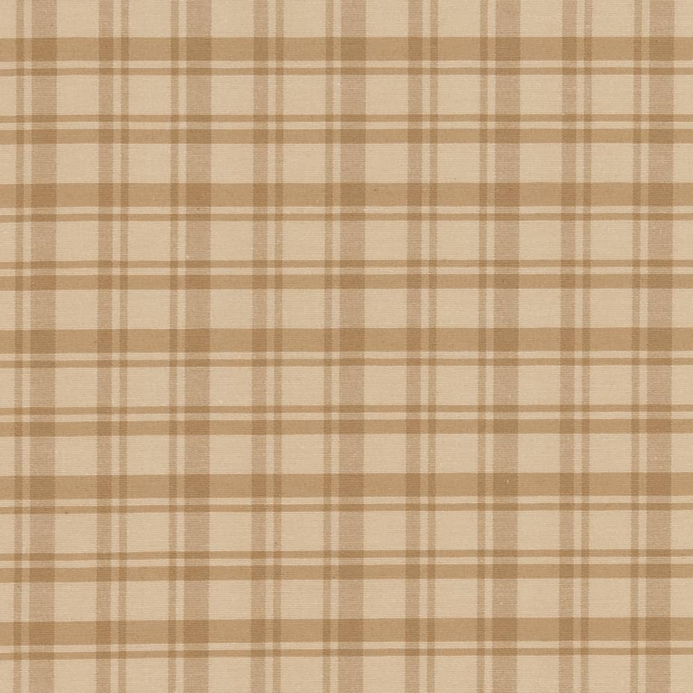 D2387 Plaid Khaki Beige & Taupe Charlotte Fabrics