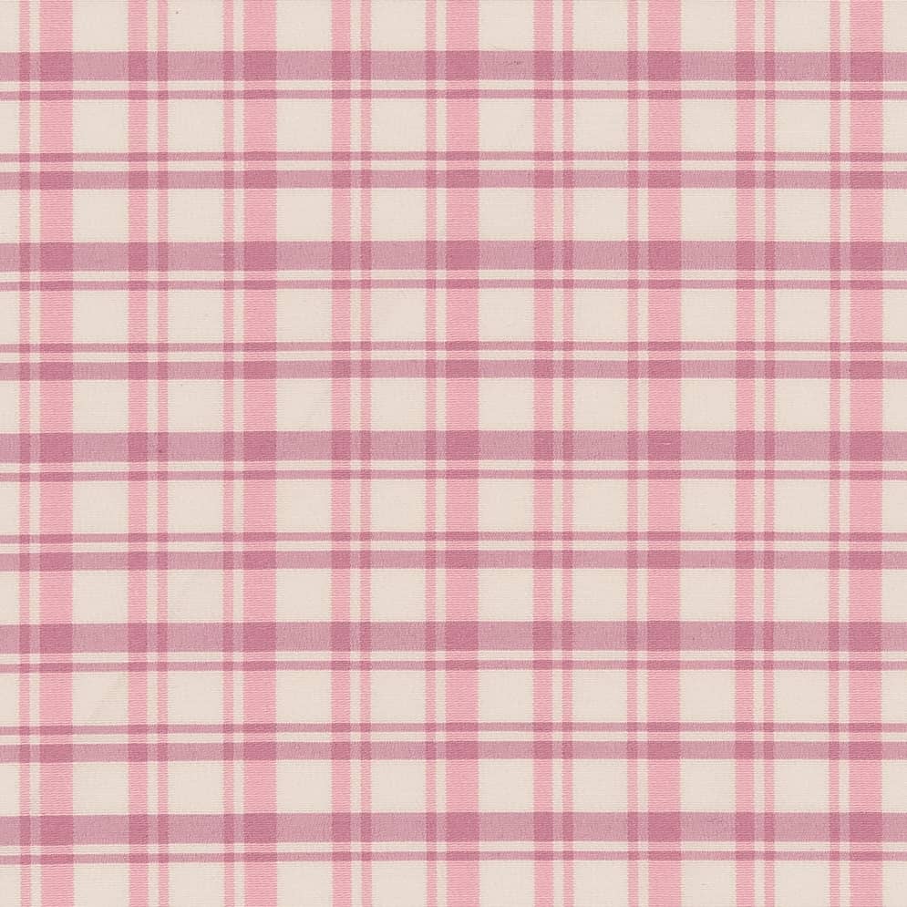 D2389 Plaid Watermelon Pink Charlotte Fabrics