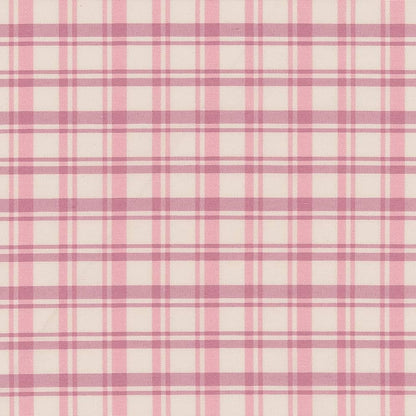 D2389 Plaid Watermelon Pink Charlotte Fabrics