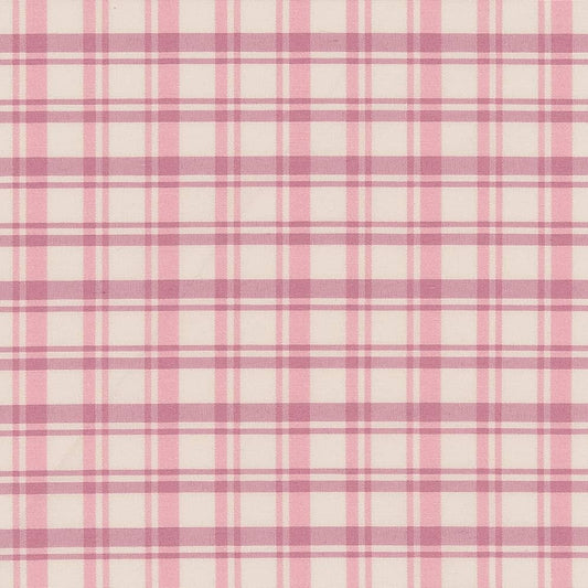 D2389 Plaid Watermelon Pink Charlotte Fabrics