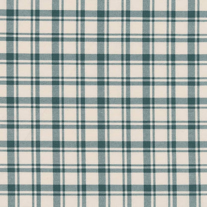 D2391 Plaid Teal Aqua & Teal Charlotte Fabrics