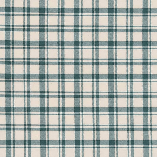 D2391 Plaid Teal Aqua & Teal Charlotte Fabrics