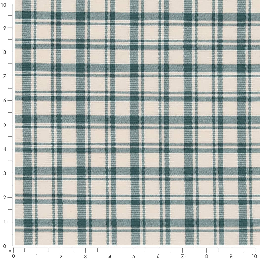 D2391 Plaid Teal Aqua & Teal Charlotte Fabrics