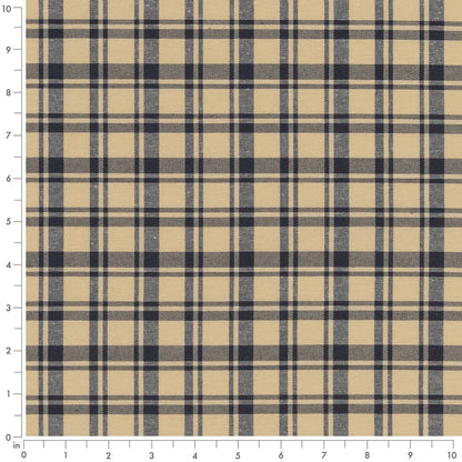 D2392 Plaid Ink Blue Charlotte Fabrics