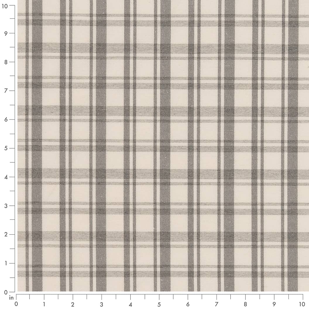 D2393 Plaid Sterling Grey & Silver Charlotte Fabrics