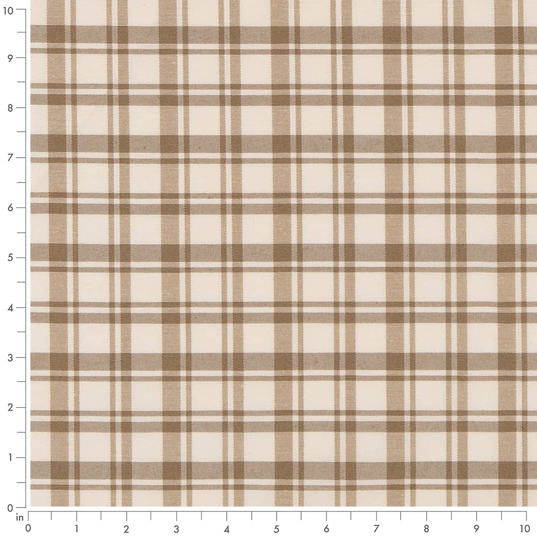 D2394 Plaid Umber Beige & Taupe,Brown Charlotte Fabrics