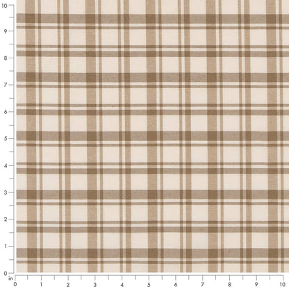 D2394 Plaid Umber Beige & Taupe,Brown Charlotte Fabrics