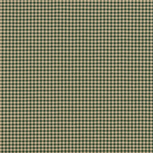 D2398 Check & Houndstooth,Small Scale Forest Green Charlotte Fabrics