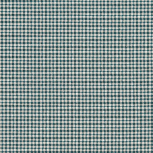 D2399 Check & Houndstooth,Small Scale Ocean Aqua & Teal Charlotte Fabrics
