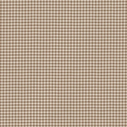 D2402 Check & Houndstooth,Small Scale Mocha Beige & Taupe,Brown Charlotte Fabrics