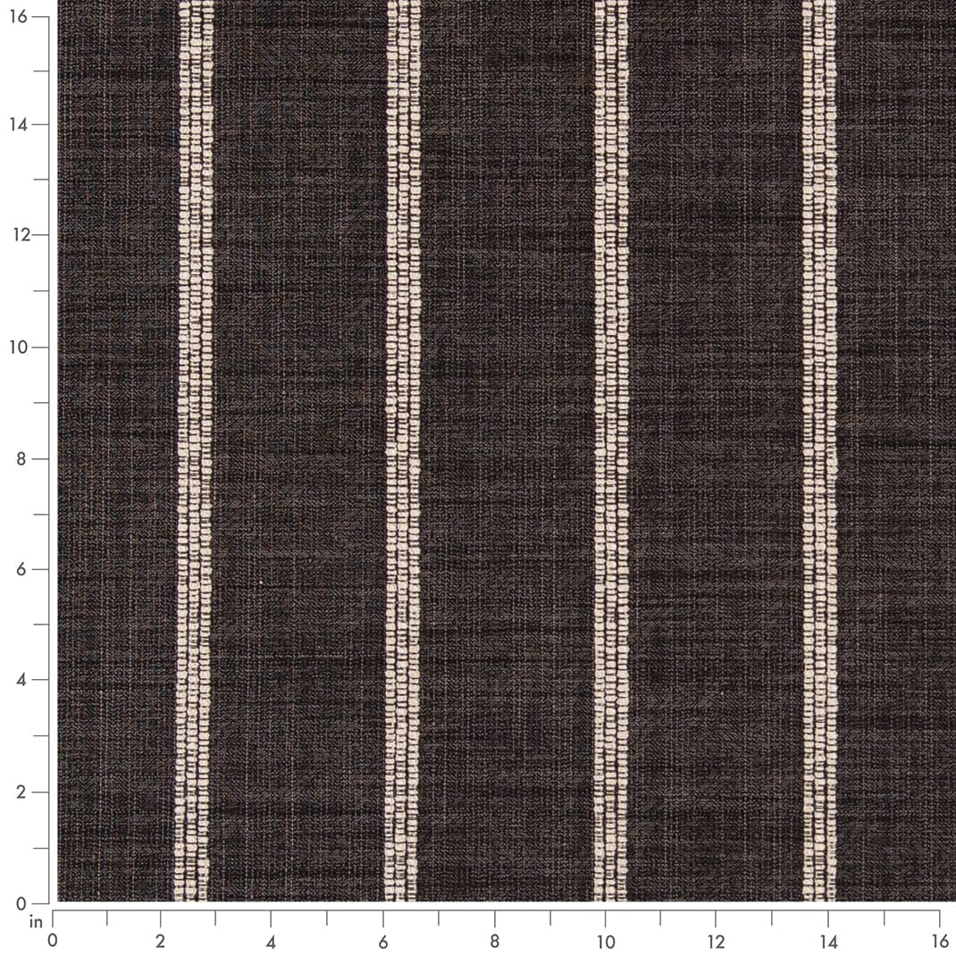 D2404 Stripe Shadow Black Charlotte Fabrics