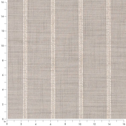 D2405 Stripe Fog Grey & Silver Charlotte Fabrics