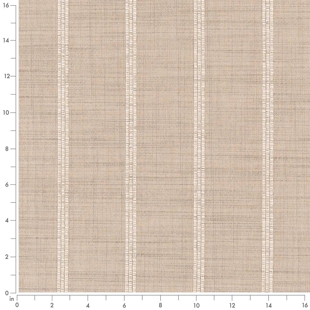 D2406 Stripe Natural Beige & Taupe Charlotte Fabrics
