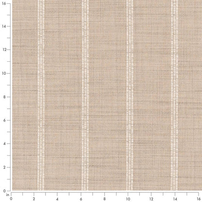 D2406 Stripe Natural Beige & Taupe Charlotte Fabrics