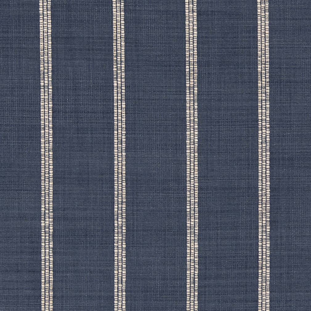 D2407 Stripe Navy Blue Charlotte Fabrics