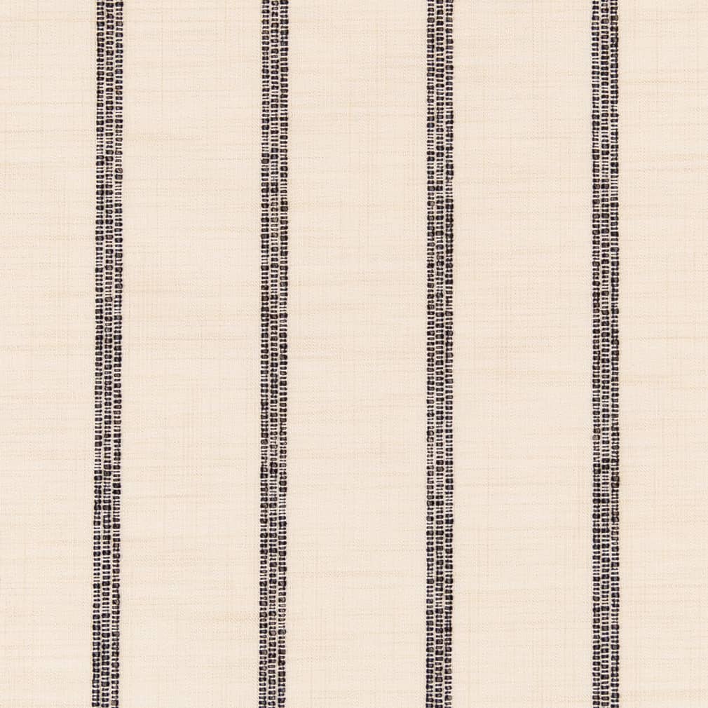 D2408 Stripe Oreo Black Charlotte Fabrics