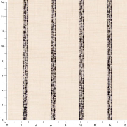 D2408 Stripe Oreo Black Charlotte Fabrics