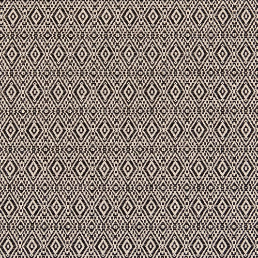 D2412 Abstract & Geometric,Diamonds,Small Scale Noir Black Charlotte Fabrics