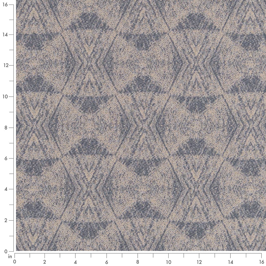 D2426 Abstract & Geometric,Global French Blue Blue Charlotte Fabrics