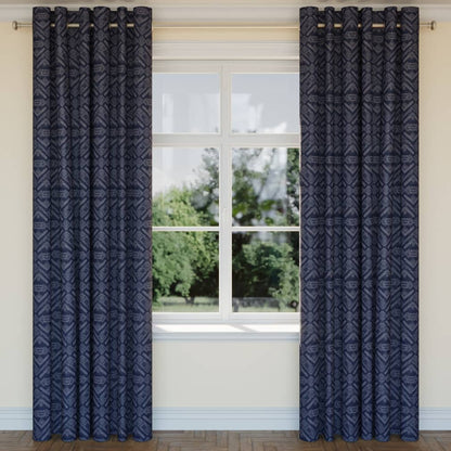 D2432 Abstract & Geometric,Global Midnight Blue Charlotte Fabrics