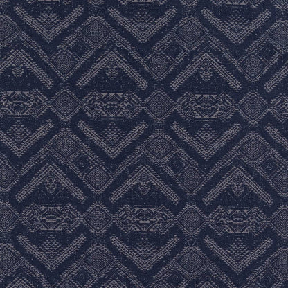 D2432 Abstract & Geometric,Global Midnight Blue Charlotte Fabrics