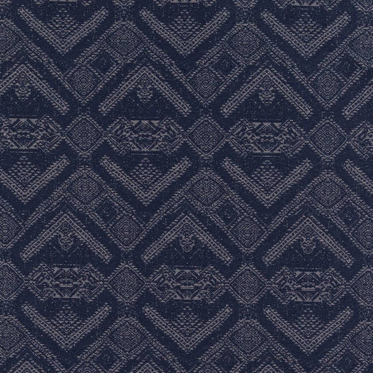 D2432 Abstract & Geometric,Global Midnight Blue Charlotte Fabrics