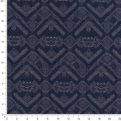 D2432 Abstract & Geometric,Global Midnight Blue Charlotte Fabrics